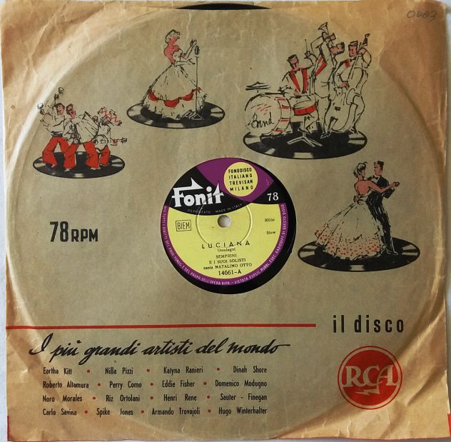 8 Dischi a 78rpm dal 1952 a 1956 di noti cantanti del tempo. Anche singolarmente - Foto 9