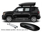 BOX BAULE tetto PORTATUTTO 400 LT. + Kit 2 Barre Tetto specifico  JEEP RENEGADE