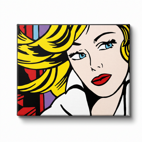 Quadro Roy Lichtenstein dipinto a mano - Foto 2