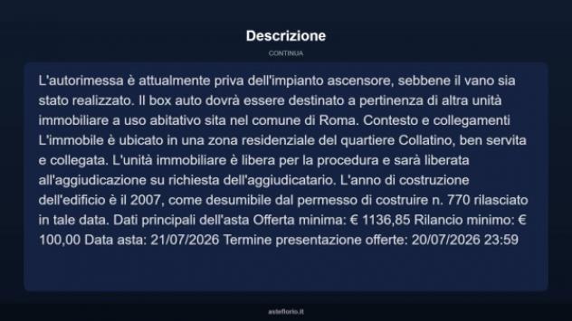 Immobile in asta di 14 m² in vendita a Roma - Foto 4