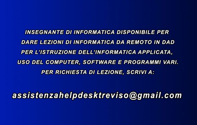 Lezioni di informatica personalizzate e a domicilio