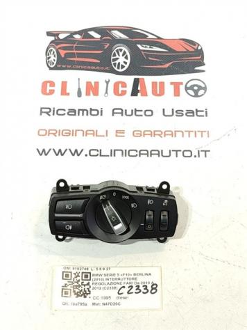 INTERRUTTORE COMANDO LUCI BMW Serie 5 F10 9192746 N47D20C (10)