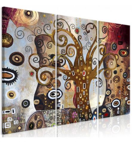 Quadro Albero Della Vita Trittico 90x60 E 120x80 - Trittico - ARREDALACASA