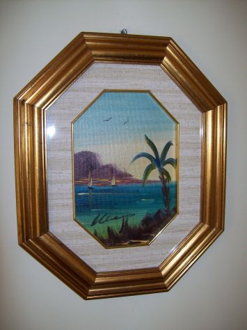 Quadro dipinto con cornice legno classica mis33x40 - Foto 2