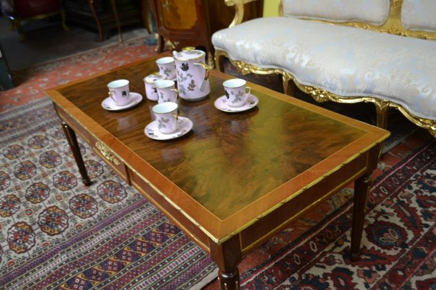 Tavolino da salotto stile Luigi XVI cm.119 - Foto 6