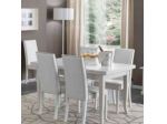 TAVOLO IN LEGNO ALLUNGABILE SHABBY  CON 4 SEDIE IMBOTTITE misure  del tavolo100x