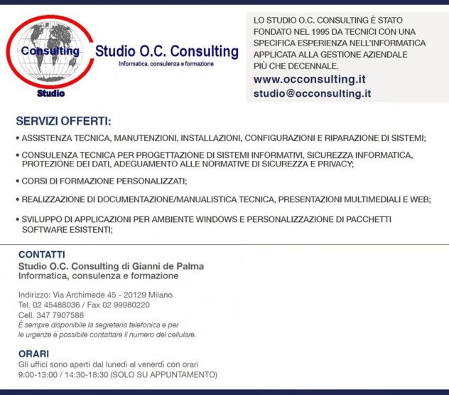 Consulenza e assistenza informatica