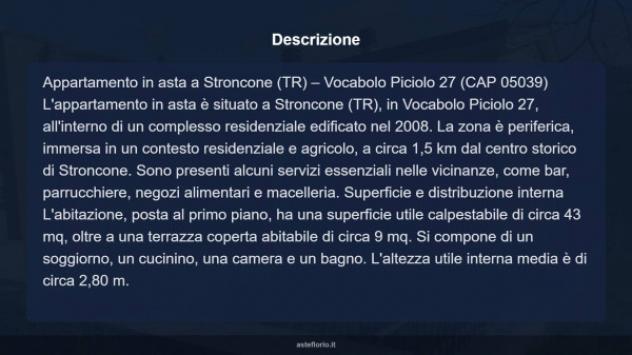Immobile in asta di 43 m², box auto in vendita a Stroncone - Foto 11