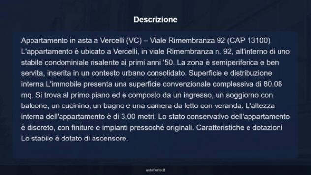Immobile in asta di 80 m², box auto in vendita a Vercelli - Foto 18