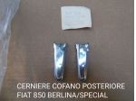 Fiat 850 special berlina OT 1000 abarth copri cerniere cofano posteriore CROMATE