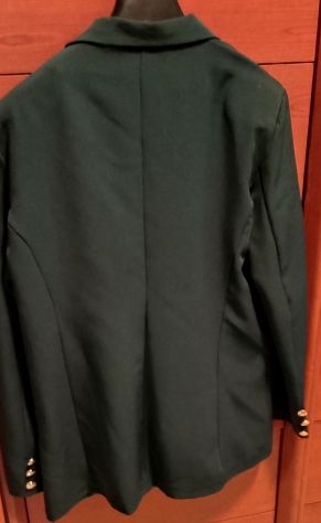 Giacca blazer da donna verde bottoni dorati doppiopetto giacca all-match tg XXL - Foto 3
