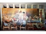 MONUMENTALE Olio su Tela di Roberto Levati (Scuola di R. Guttuso)