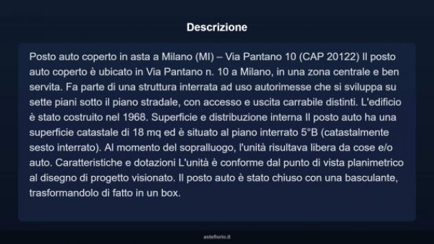 Immobile in asta di 18 m² in vendita a Milano - Foto 5