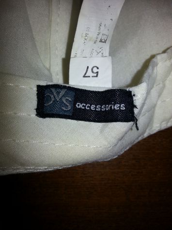 CAPPELLO NUOVO,DONNA,REGOLABILE,BIANCO CON BRILLANTINI DAVANTI,ORIGINALE MARCA O - Foto 5
