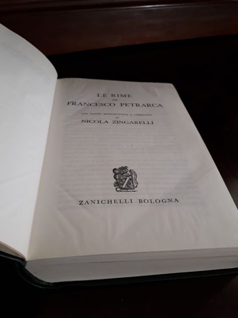 Le rime di Francesco Petrarca a cura di Nicola Zingarelli edizione 1964 - Foto 2