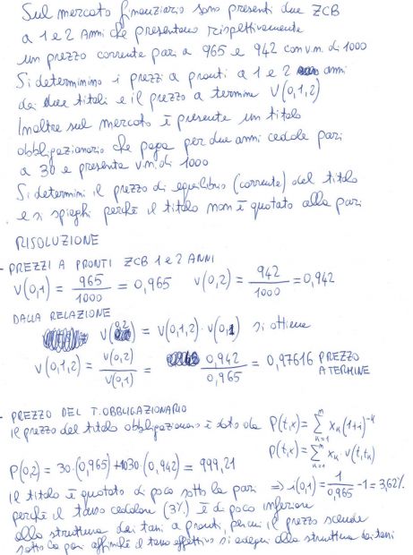 LEZIONI DI MATEMATICA FINANZIARIA ECONOMIA CONTABILITA'
