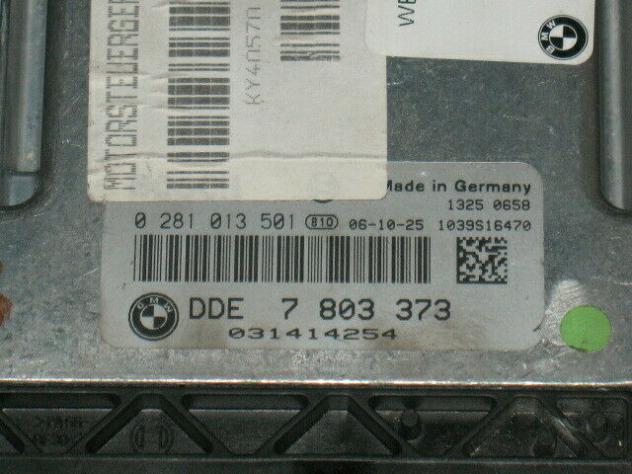 0281013501 ECU CENTRALINA MOTORE BMW E91 320 0281013501 DDE7803373 EDC16C35 - Foto 2