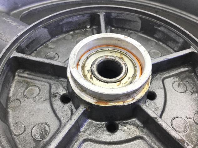 SUZUKI SV 650 CERCHIO RUOTA POSTERIORE 17 X 4.50 - NO DISCO 2001 2002 AV133 - Foto 6