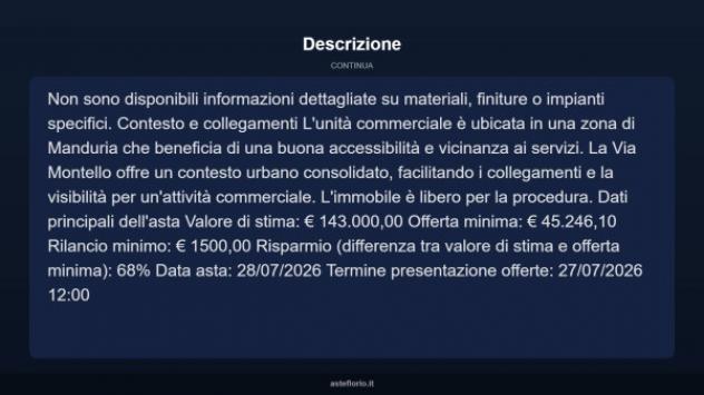 Immobile in asta di 70 m² in vendita a Manduria - Foto 10