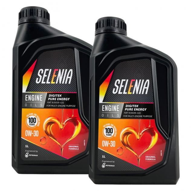 Olio Selenia Digitek Pure Energy 0W30 2L Per Motori Fiat TwinAir e Euro 6