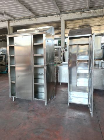 armadio e porta detersivi inox usati - Foto 4