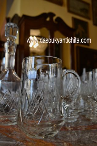 Servizio  bicchieri in cristallo vintage Webb Corbett anni 60 modello georgiano - Foto 4
