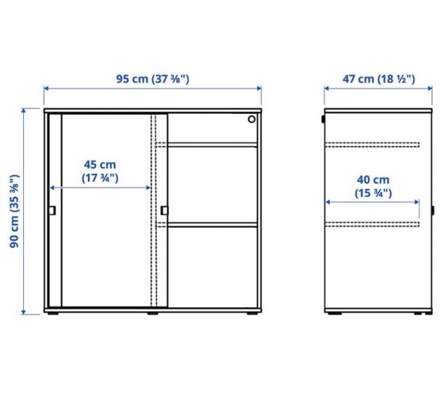 Mobile contenitore IKEA Vihals con ante scorrevoli - Foto 2