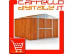 Box prefabbricato, casetta da giardino in lamiera zincata. Capanno deposito &hellip;