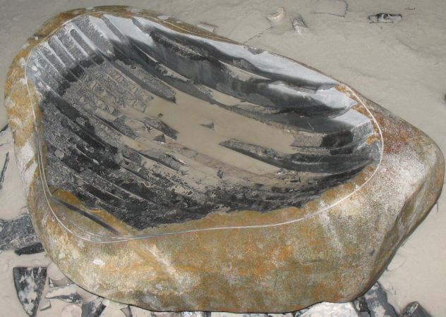 Lavabo lavandino da appoggio in pietra naturale 2 - Foto 8