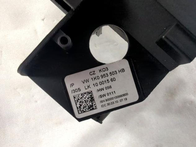 1K0953503HB STAFFA SUPPORTO DEVIOLUCI VOLKSWAGEN GOLF 6 1.6 G 75KW 5M 5P (2010) RICAMBIO USATO - Foto 4
