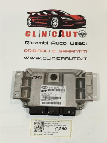 CENTRALINA MOTORE PEUGEOT 207 2° Serie 9654596080 IAW6LPC105 TU3AE5 benzina 1360 (09)