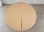 2 tavoli semicircolari WESCO per bambini, piano melaminico, gambe in legno