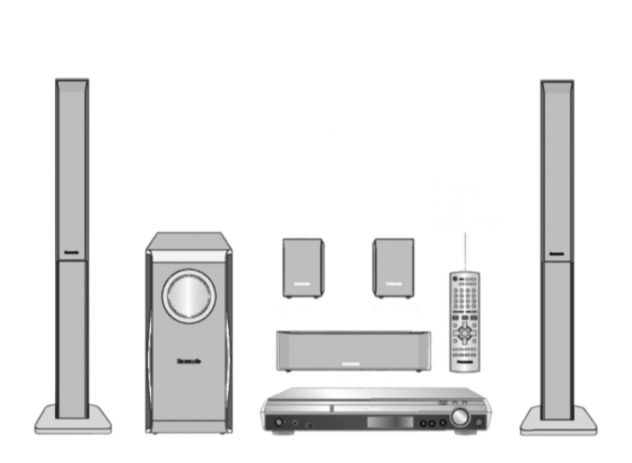 Panasonic SC-HT540 home cinema 5.1 dolby 850w