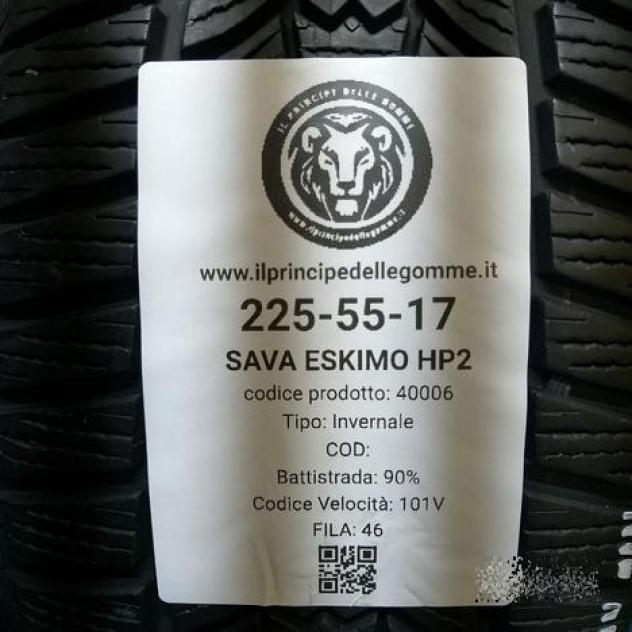 4 gomme 225 55 17 sava a40006 - Foto 2