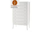 Mobili Classici LaccatiCassettiera 7 Cassetti Laccata Bianca in Legno cod. 13013