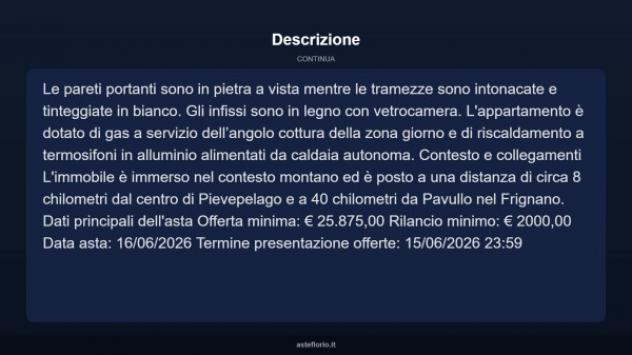 Immobile in asta di 52 m² in vendita a Pievepelago - Foto 16