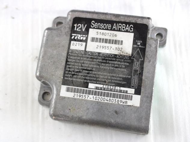 51801206 KIT AIRBAG LANCIA MUSA 1.3 D 66KW 5M 5P (2008) RICAMBIO USATO CON PRETENSIONATORI CINTURE DI SICUREZZA, CENTRALINA AIRBAG, AIRBAG VOLANTE GUI - Foto 5