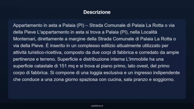 Immobile in asta di 151 m² in vendita a Palaia - Foto 4