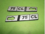 Scritte logo targhette Fiat ritmo 75 CL ''NUOVE''