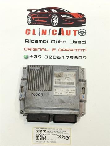 CENTRALINA MOTORE DACIA Sandero 1° Serie 616805000 591173000 K7M710 benzina 1598 (0812)