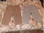 2 Pantaloni Mezza Stagione Capri Pinocchietti Cotone elasticizzati Taglia Comoda