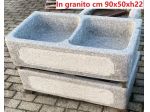 Lavello lavandino in pietra granito da esterno a doppia vasca