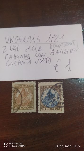 Francobolli dell'Ungheria usati