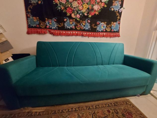 Divano Letto a tre posti in velluto - Foto 3