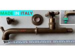 RUBINETTO LUNGO MURO PARETE PER LAVELLO FONTANA