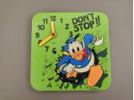 Disney Paperino Donald Duck Orologio Parete Anni '80 Vintage Walt Disney Clock