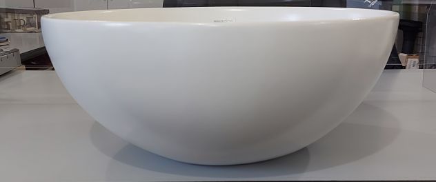 Lavabo da appoggio Tondo Flat1 42 cm bianco opaco - Foto 2