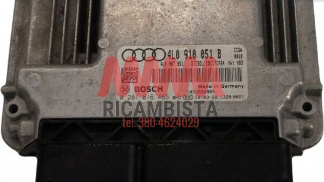 4L0910051B Audi Q7 centralina motore Bosch 0281016465