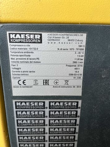KAESER SM13 Compressore a vite - Foto 4