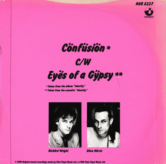 ZEE (Richard Wright Pink Floyd) Confusion - 7'' / 45 giri 1984 U.K - Foto 2